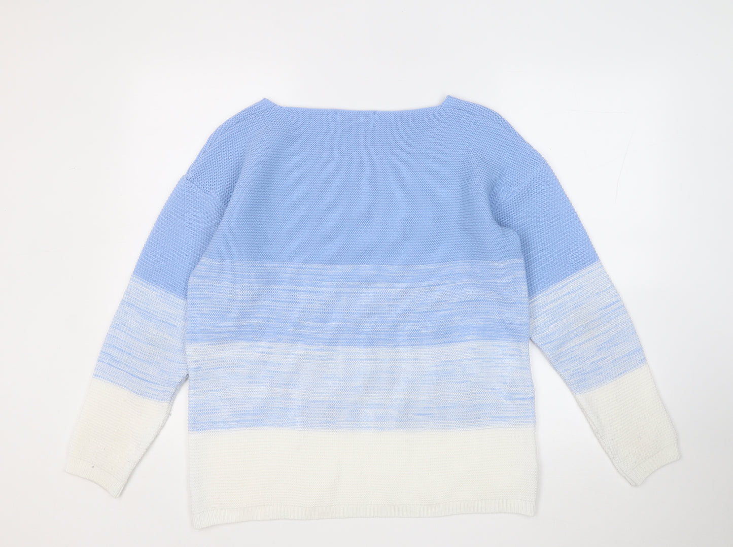 GERARD  Womens Blue Round Neck  Acrylic Pullover Jumper Size L