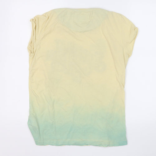 Superdry Mens Yellow  Cotton  T-Shirt Size XS Round Neck