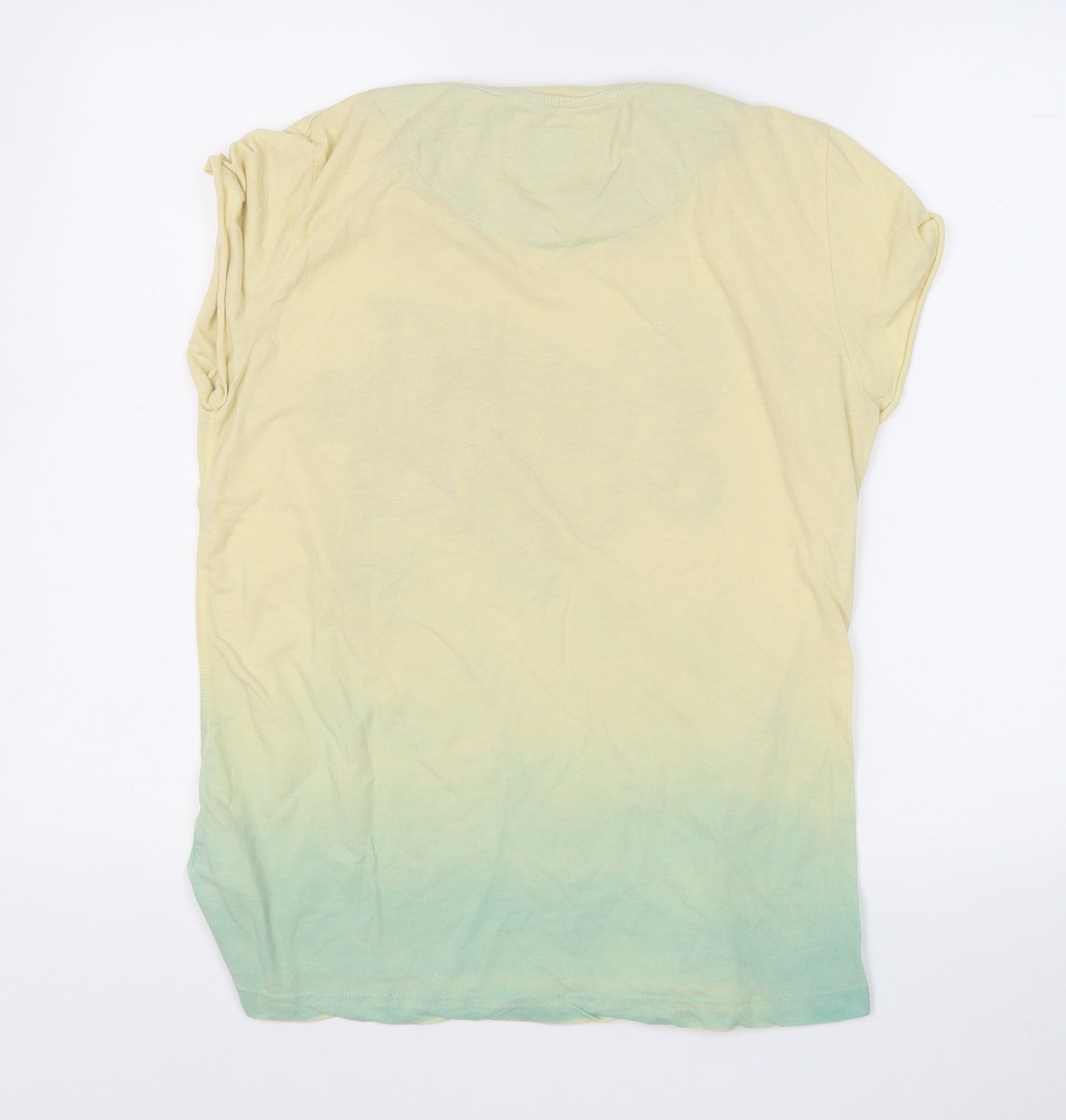 Superdry Mens Yellow  Cotton  T-Shirt Size XS Round Neck