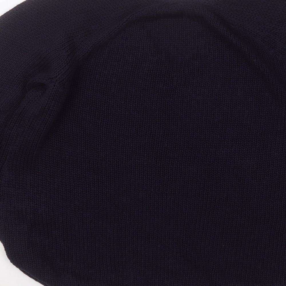 H&M Womens Blue Round Neck  Acrylic Pullover Jumper Size S