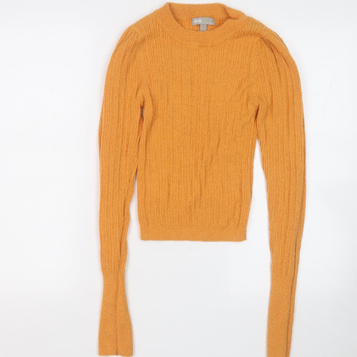 ASOS Womens Orange Round Neck  Acrylic Pullover Jumper Size 8