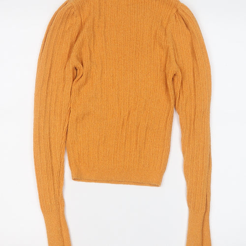 ASOS Womens Orange Round Neck  Acrylic Pullover Jumper Size 8