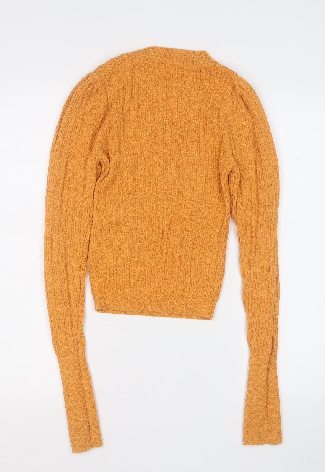 ASOS Womens Orange Round Neck  Acrylic Pullover Jumper Size 8