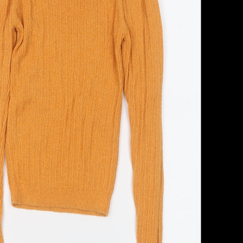 ASOS Womens Orange Round Neck  Acrylic Pullover Jumper Size 8