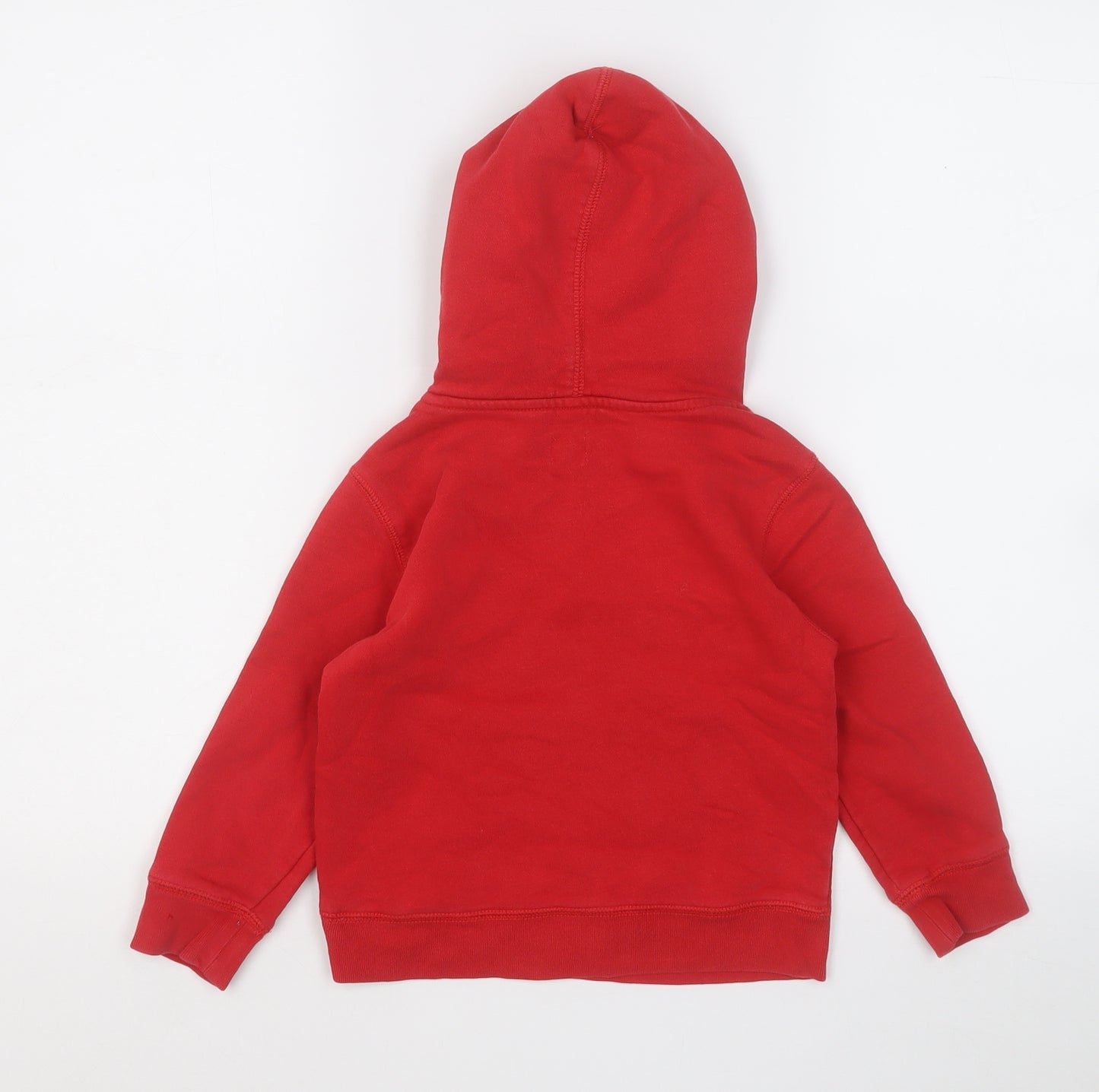Gap Boys Red  Cotton Pullover Hoodie Size 4 Years