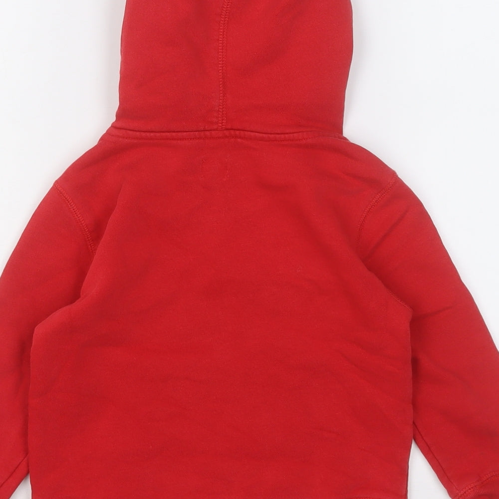 Gap Boys Red  Cotton Pullover Hoodie Size 4 Years