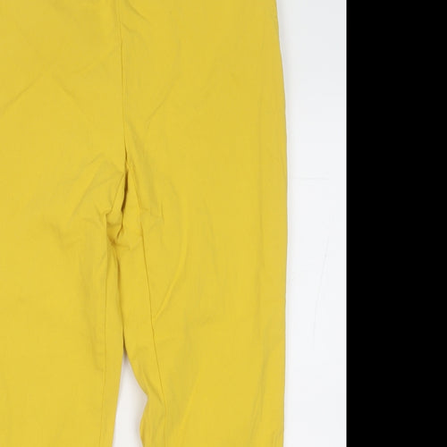Jasmine & Juliana Womens Yellow  Nylon Trousers  Size 10 L20 in Regular