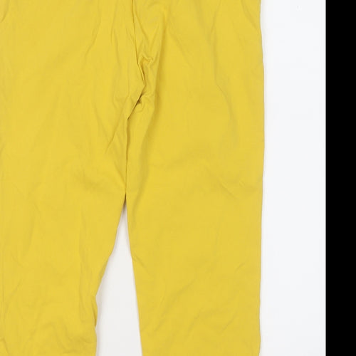 Jasmine & Juliana Womens Yellow  Nylon Trousers  Size 10 L20 in Regular