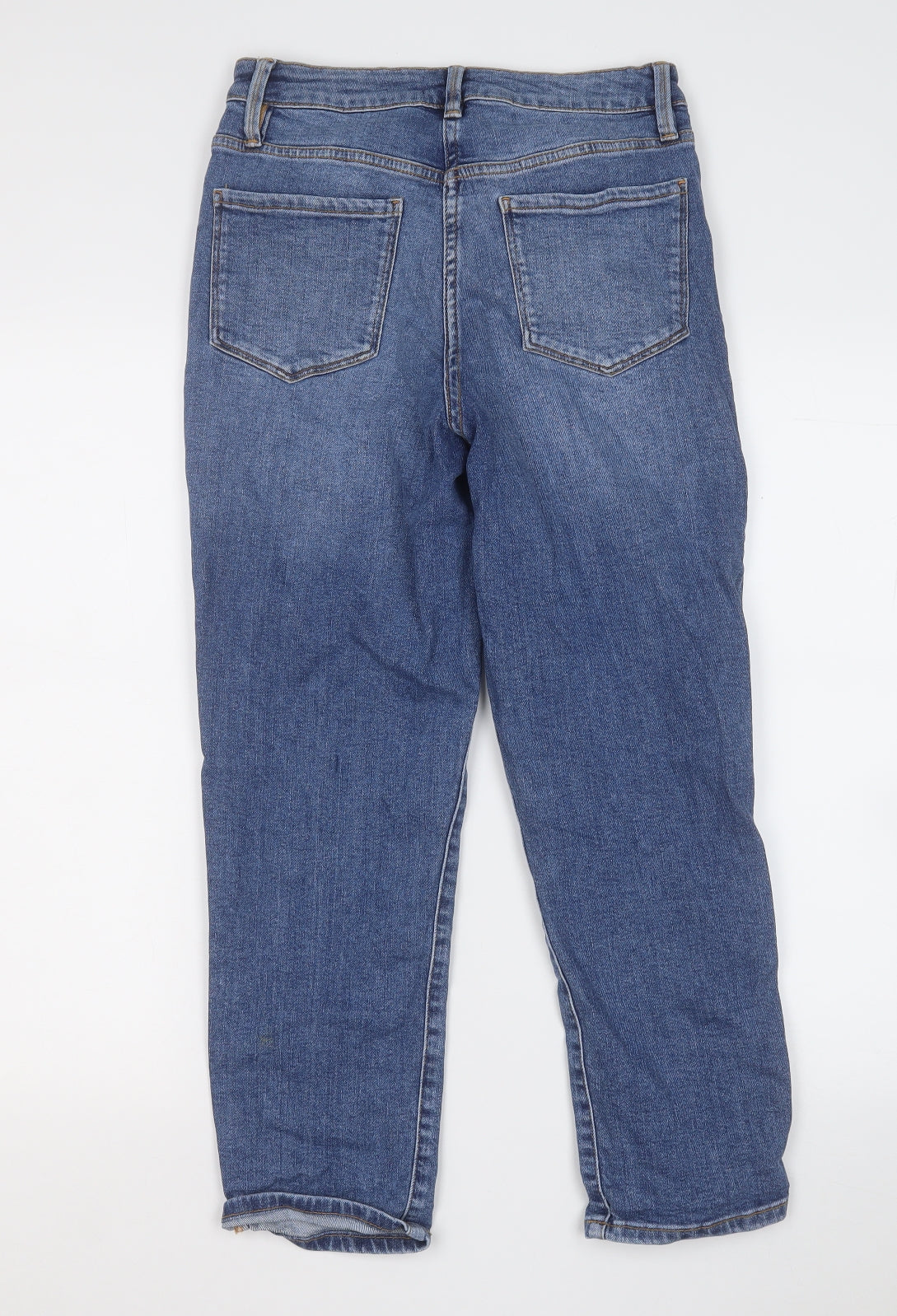 Papaya Womens Blue  Cotton Straight Jeans Size 10 L24 in Regular