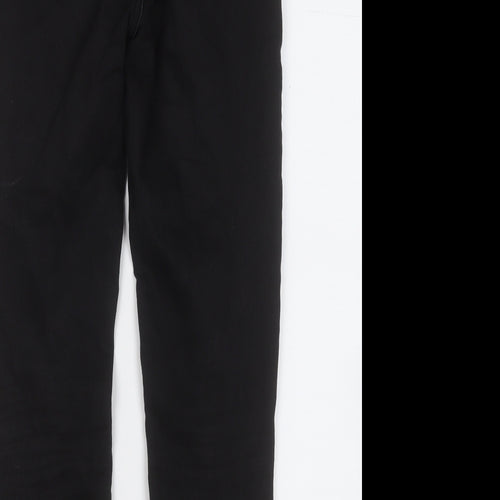 New Look Womens Black  Cotton Straight Jeans Size 10 L24 in Regular