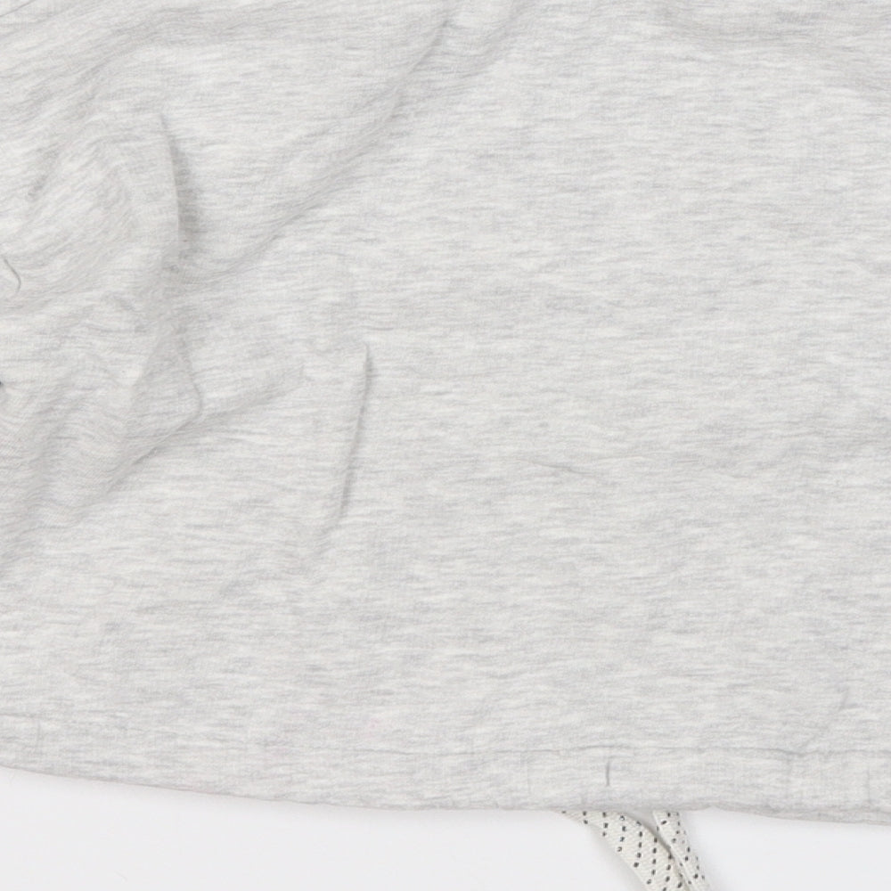 Marks and Spencer Girls Grey  Cotton Pullover Sweatshirt Size 8-9 Years