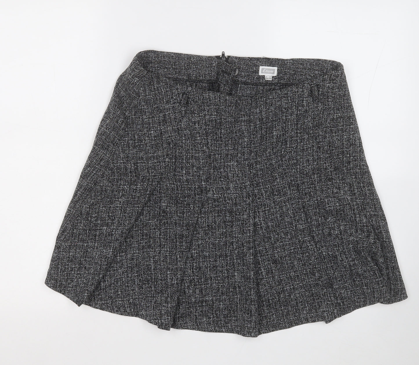 Etam Womens Grey  Polyester A-Line Skirt Size 14