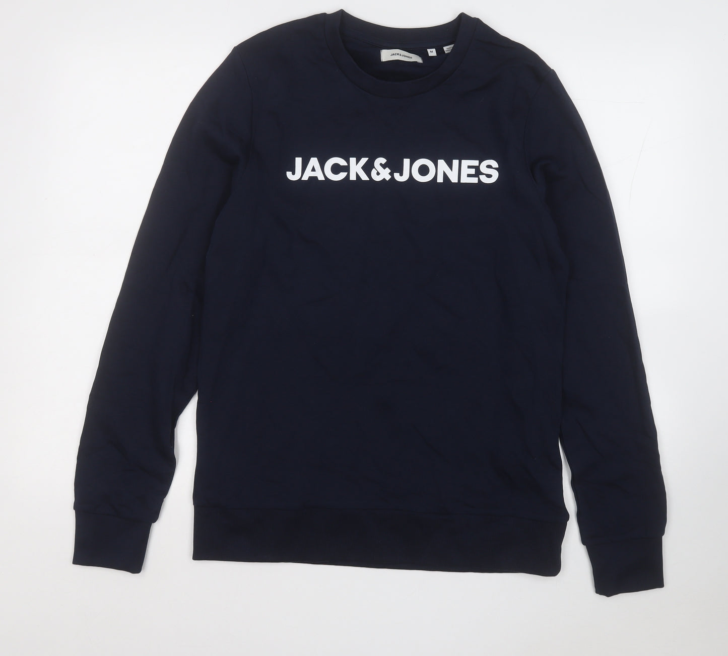 jack and jones Mens Blue  Cotton Pullover Sweatshirt Size M