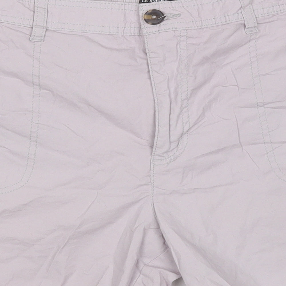 Dunnes Stores Womens Purple Cotton Chino Shorts Size 14 Regular