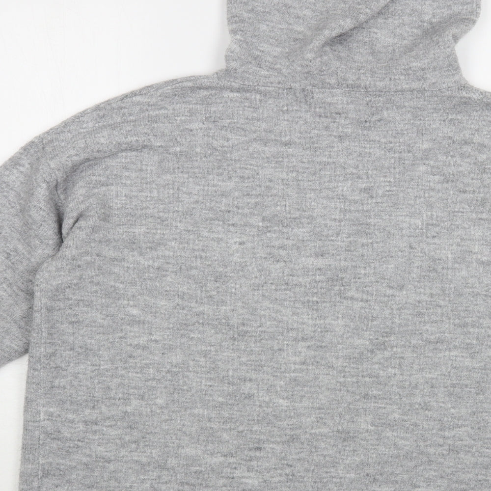 Dunnes Stores Womens Grey  Acrylic Pullover Hoodie Size M  Pullover