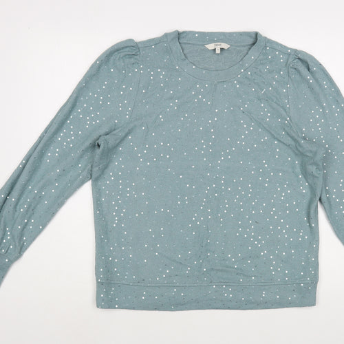 NEXT Womens Green  Viscose Pullover Sweatshirt Size 12  Pullover