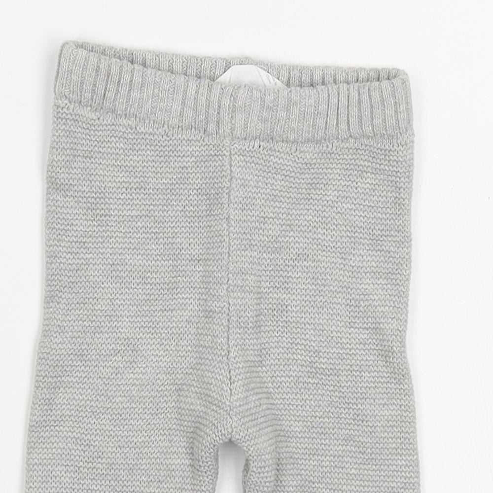 Rene Rofe Baby Grey  Cotton Jogger Leggings Size 3-6 Months