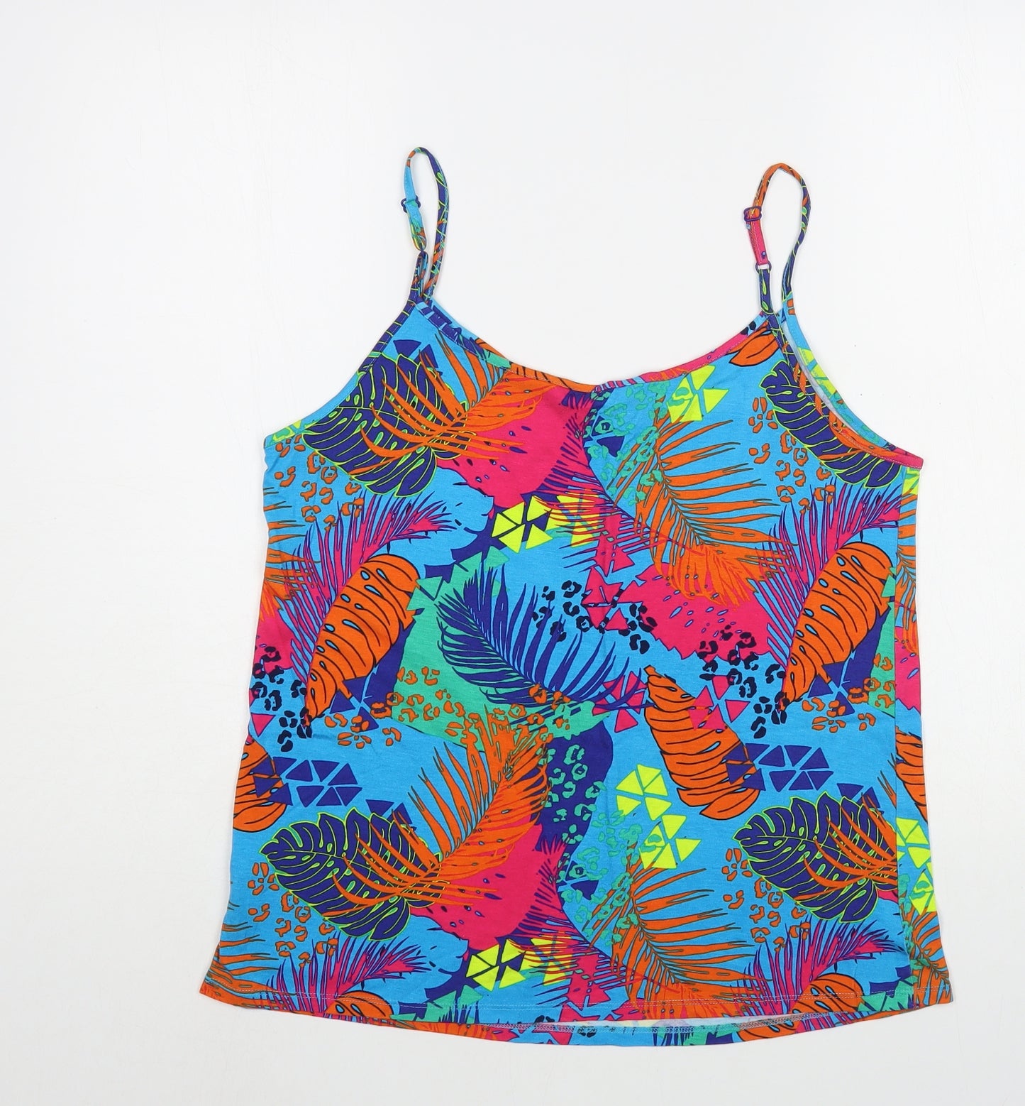 George Womens Multicoloured Floral Viscose Camisole Blouse Size 12 V-Neck