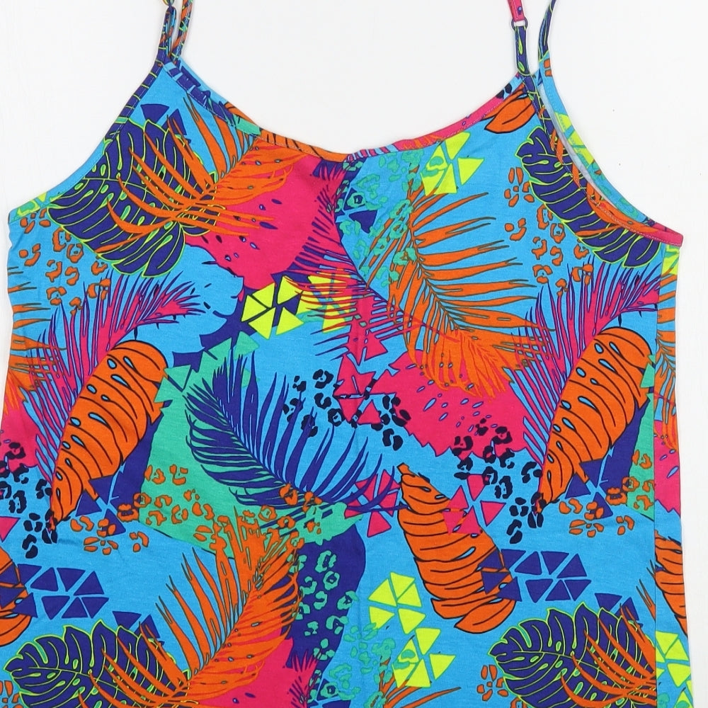 George Womens Multicoloured Floral Viscose Camisole Blouse Size 12 V-Neck