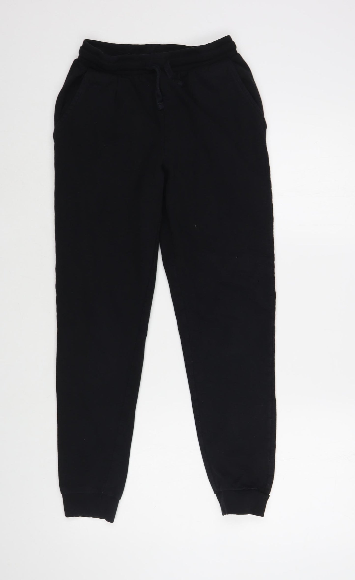 Very Boys Black  Cotton Jogger Trousers Size 13 Years  Regular Drawstring