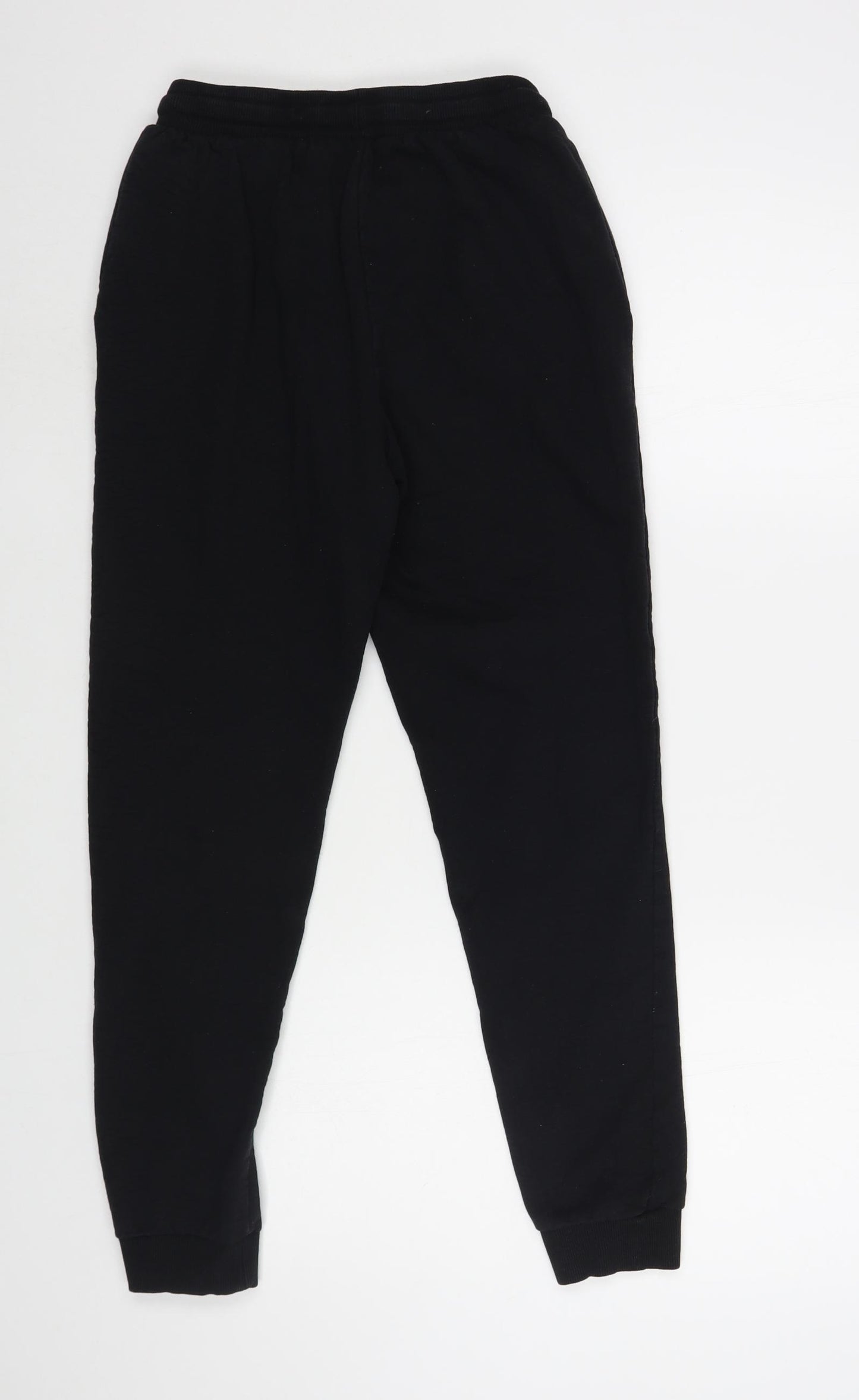 Very Boys Black  Cotton Jogger Trousers Size 13 Years  Regular Drawstring