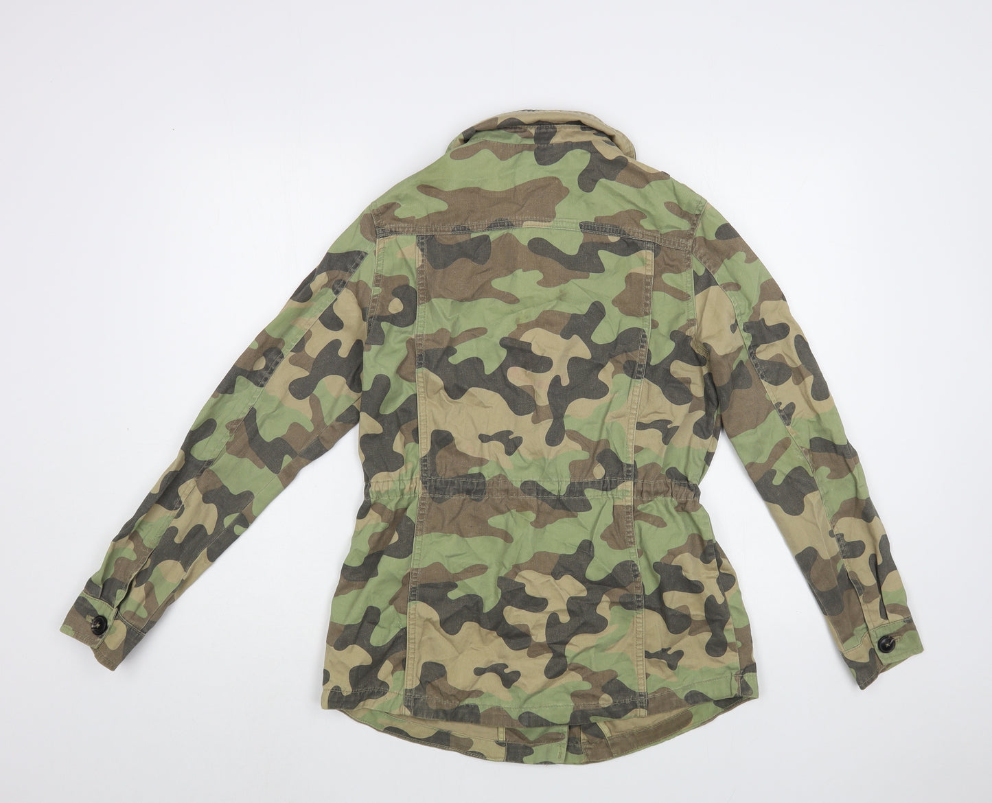 New Look Womens Green Camouflage  Jacket  Size 10  Zip