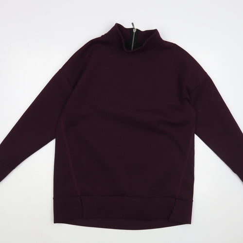 NEXT Womens Purple  Polyester Tunic Sweatshirt Size 12  Zip