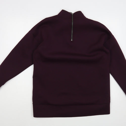 NEXT Womens Purple  Polyester Tunic Sweatshirt Size 12  Zip