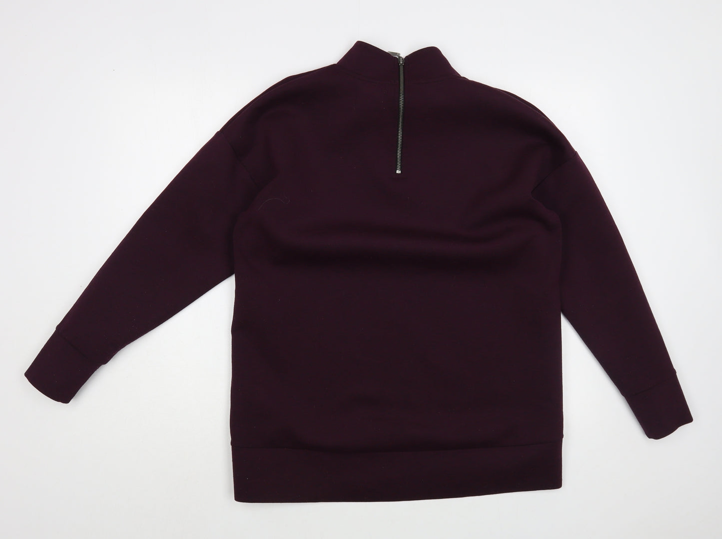 NEXT Womens Purple  Polyester Tunic Sweatshirt Size 12  Zip