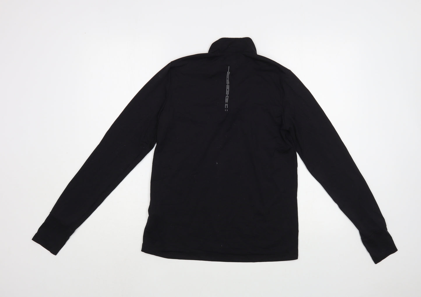 Crivit Womens Black  Polyester Pullover Sweatshirt Size 12  Zip