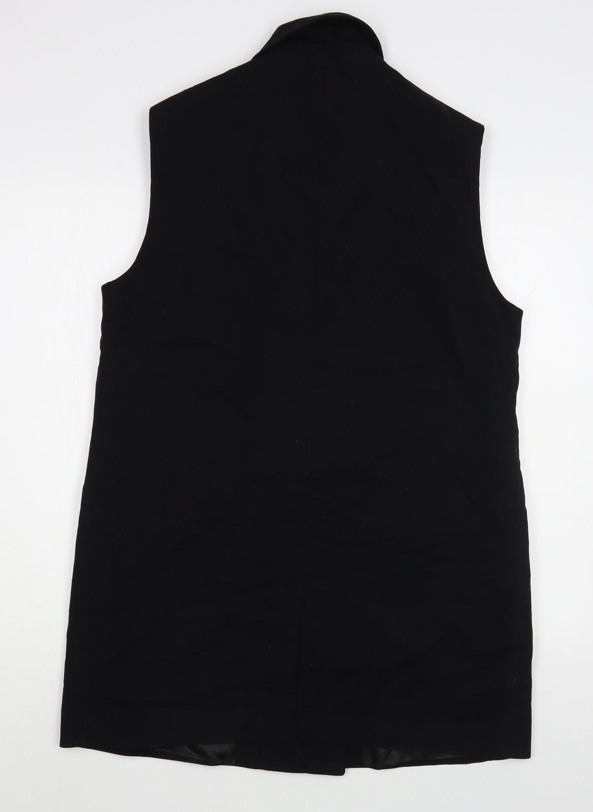 F&F Womens Black   Jacket Waistcoat Size 14  Button
