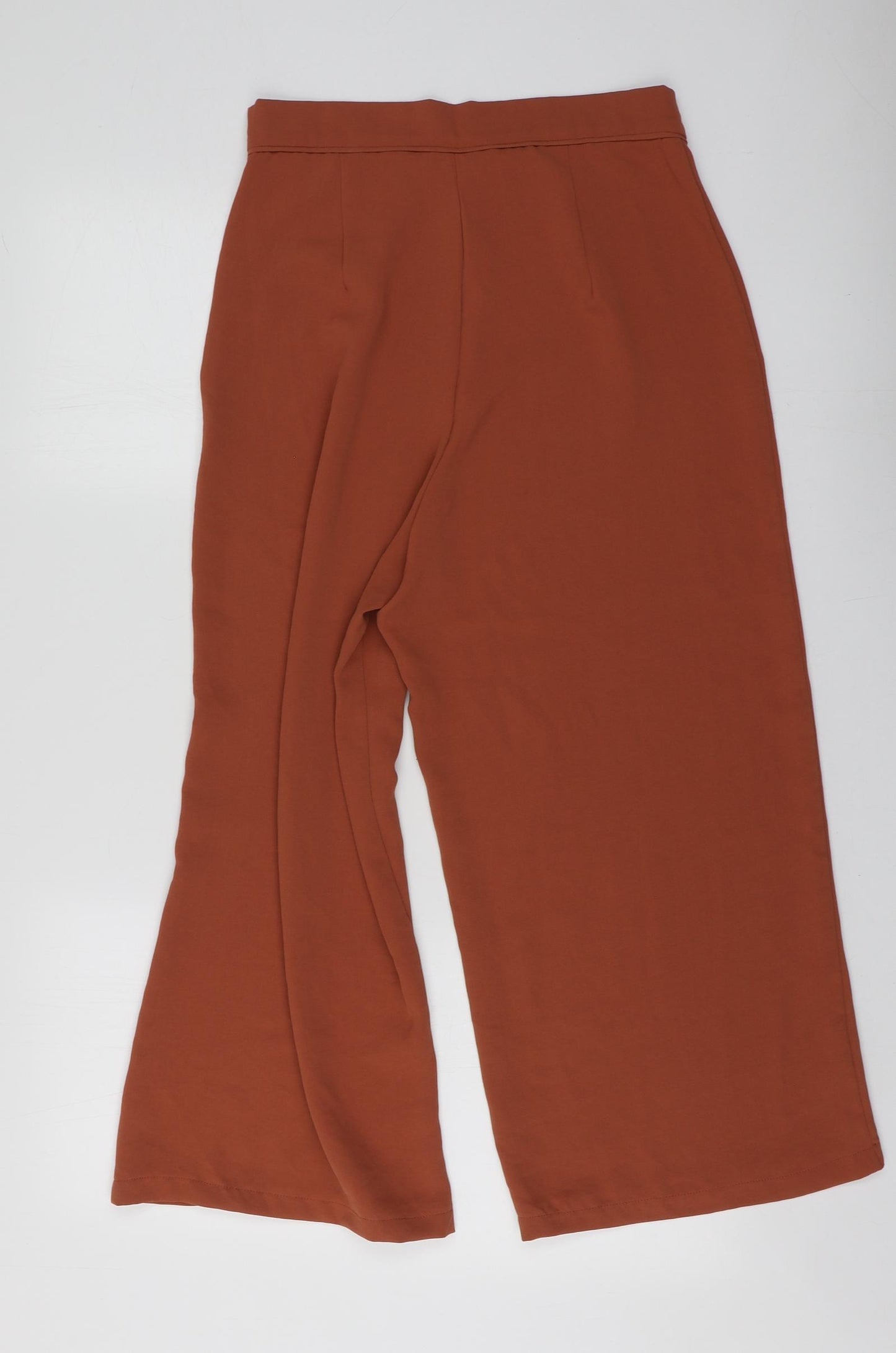 Primark Womens Brown  Polyester Trousers  Size 10 L23 in Regular