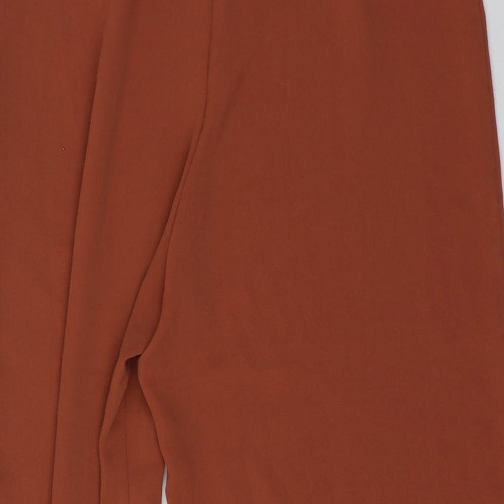 Primark Womens Brown  Polyester Trousers  Size 10 L23 in Regular