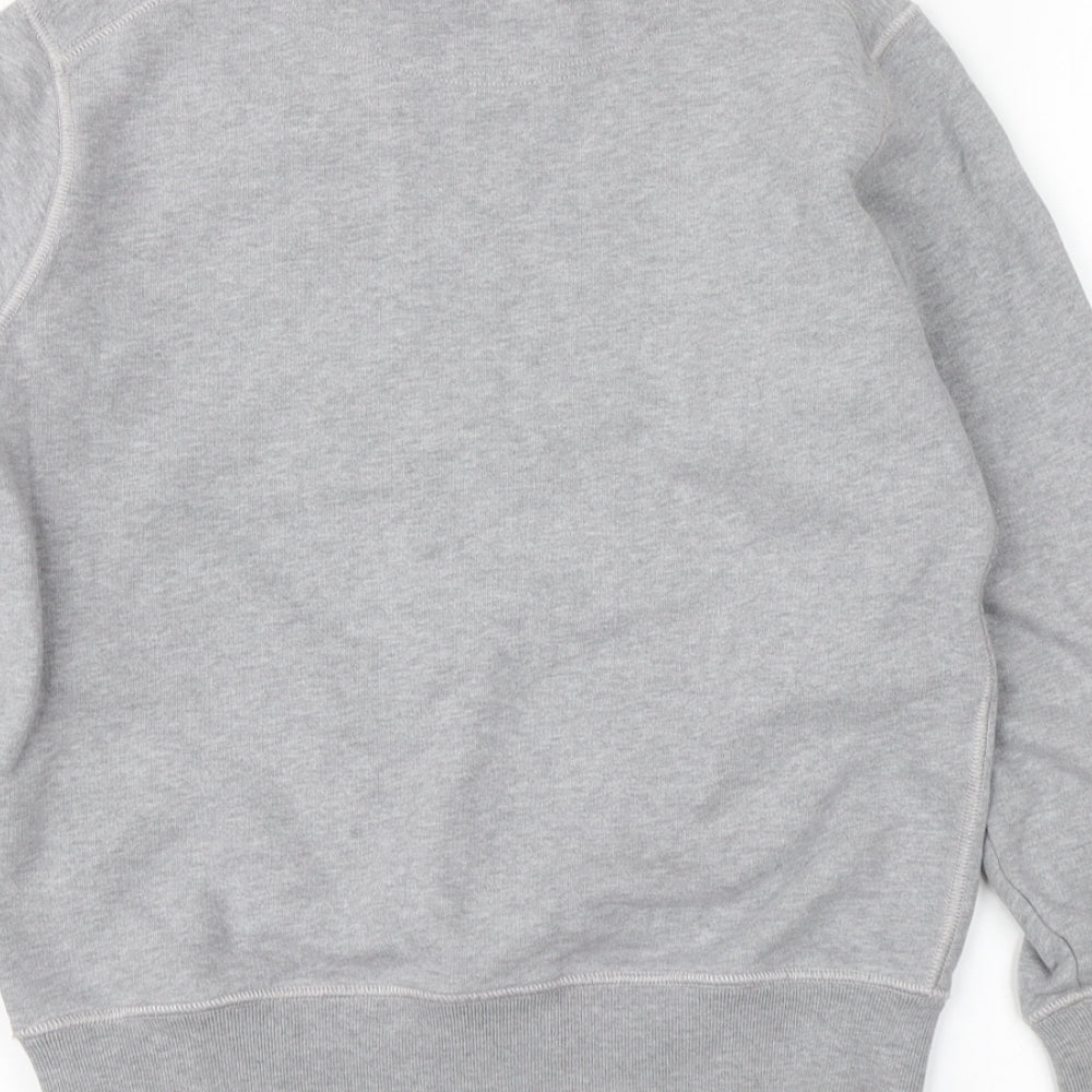 Stone Island Boys Grey  Cotton Pullover Hoodie Size 10-11 Years