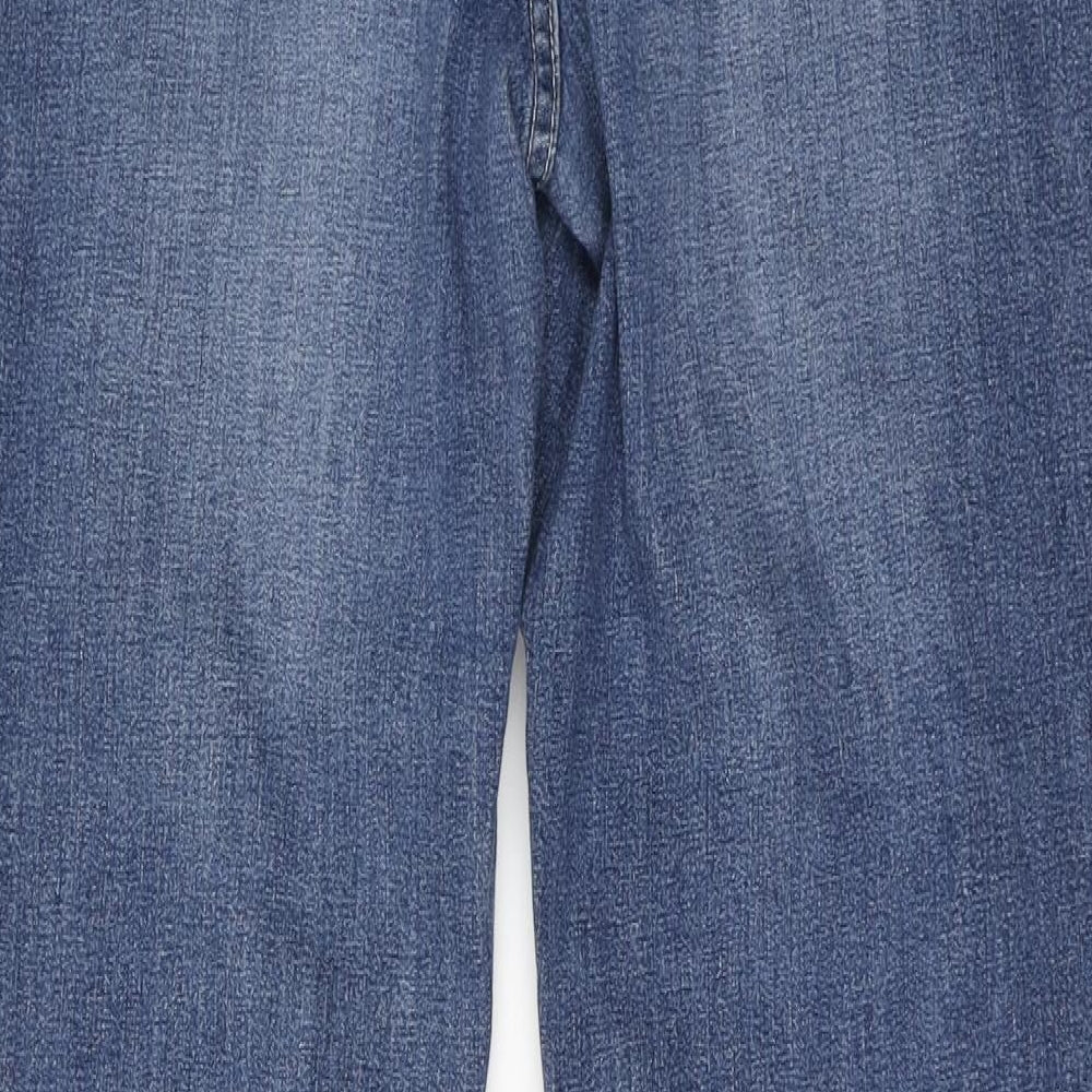 Tru Luxe Womens Blue  Cotton Bootcut Jeans Size 31 L31 in Regular