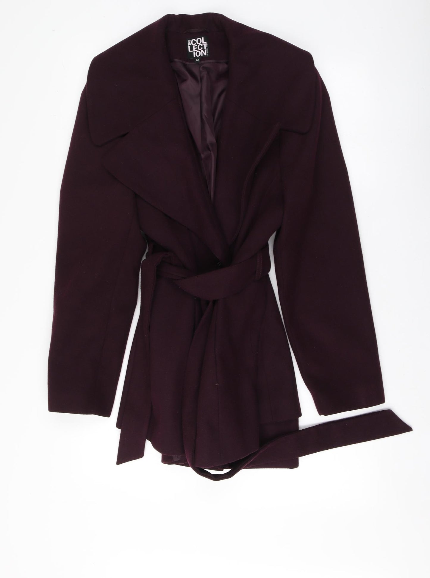 Debenhams Womens Purple   Pea Coat Coat Size 18