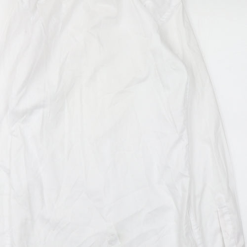 Eterna Mens White  Cotton  Button-Up Size 15 Collared