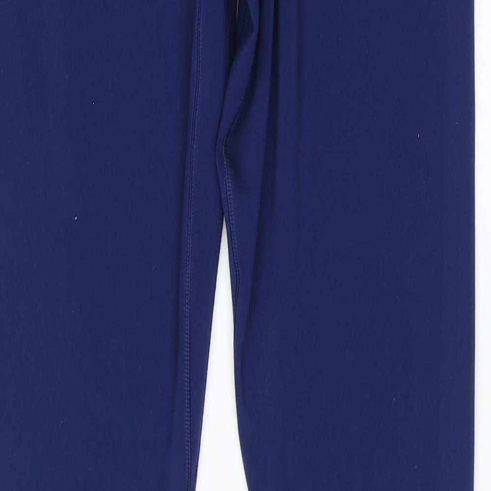 Nike Womens Blue  Polyester Jogger Leggings Size M L26 in Regular