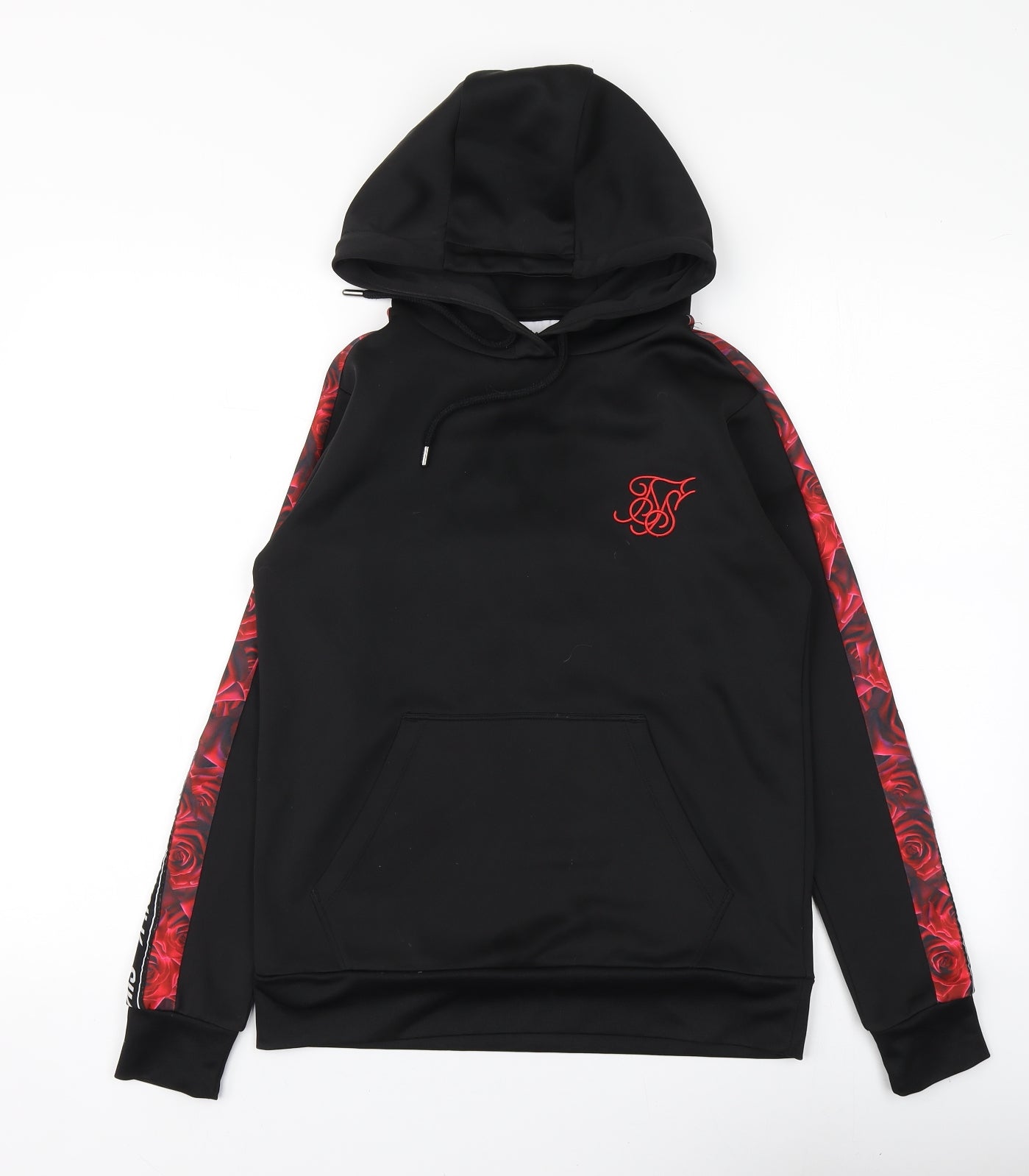SikSilk Womens Black  Polyester Pullover Hoodie Size 8