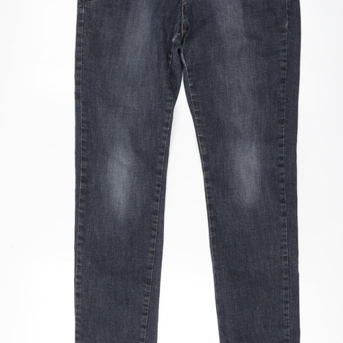 Famer Womens Blue  Cotton Straight Jeans Size 29 in L28 in Regular
