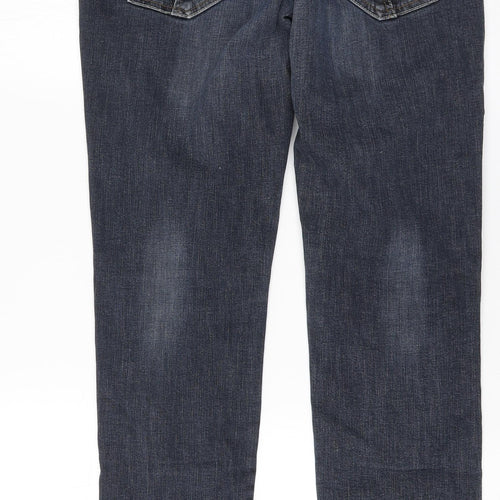 Famer Womens Blue  Cotton Straight Jeans Size 29 in L28 in Regular