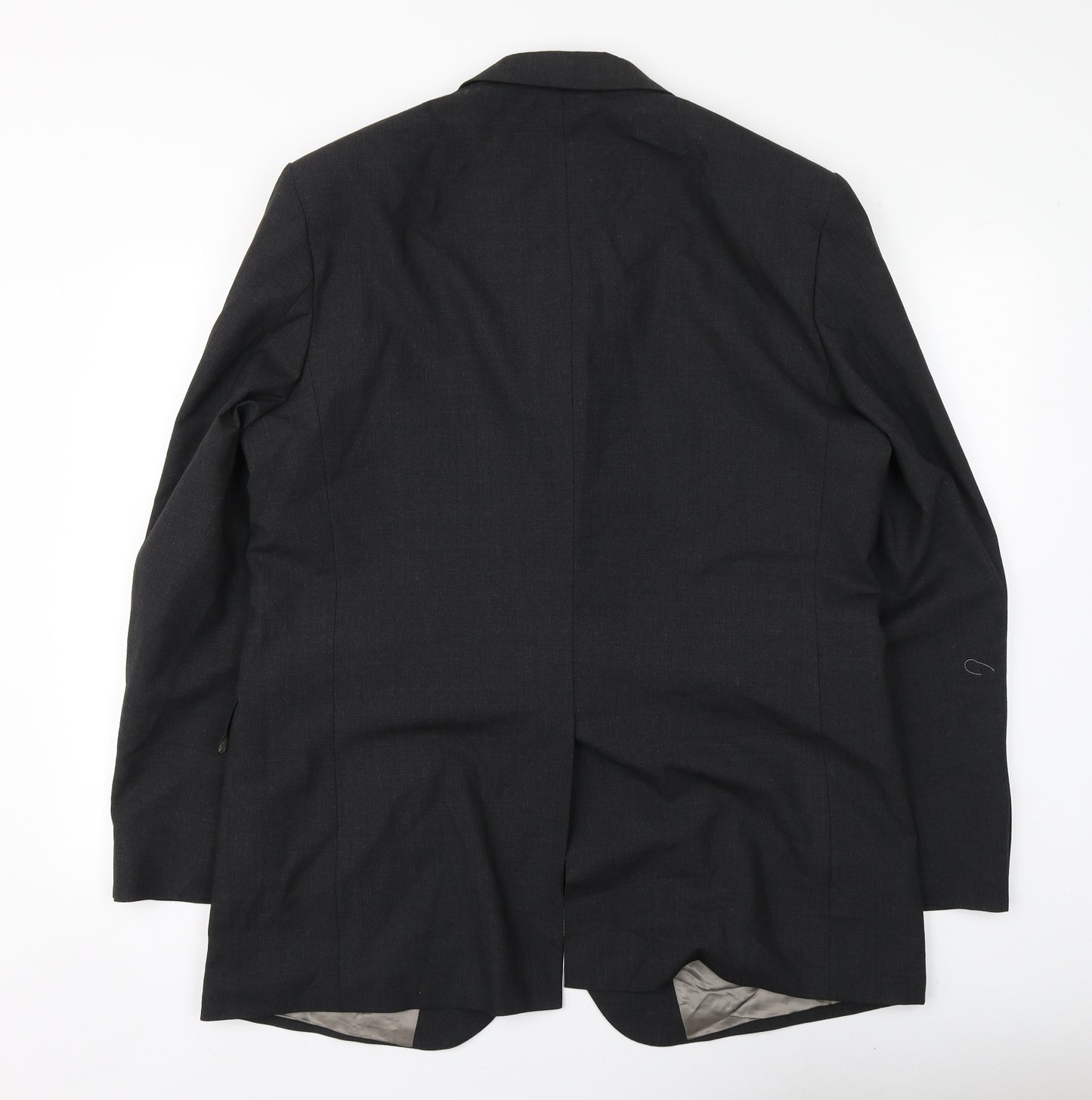 Marks and Spencer Mens Grey  Polyester Jacket Suit Jacket Size 44