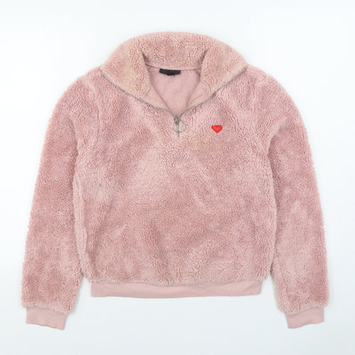 Topshop Womens Pink Jacket Size 8 Zip