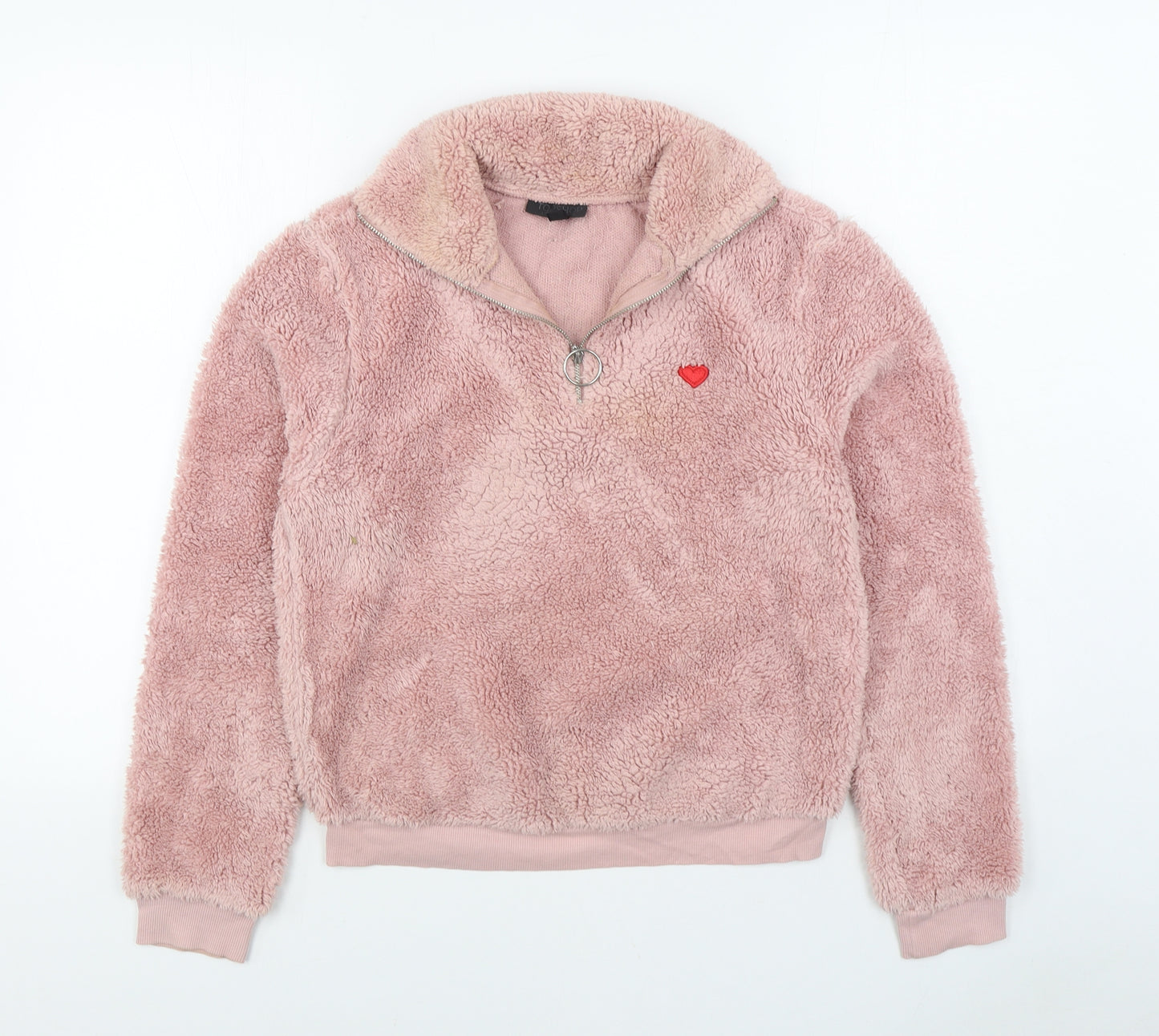 Topshop Womens Pink Jacket Size 8 Zip