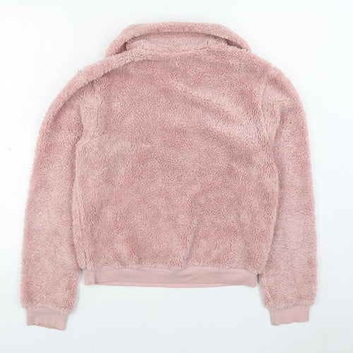 Topshop Womens Pink Jacket Size 8 Zip