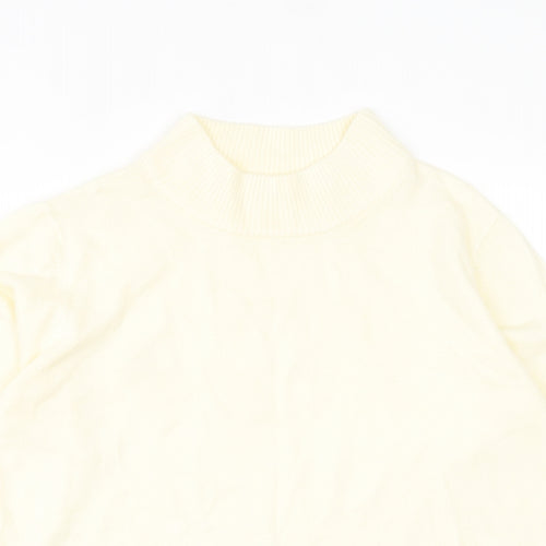 Damart Womens Ivory High Neck Acrylic Pullover Jumper Size 14