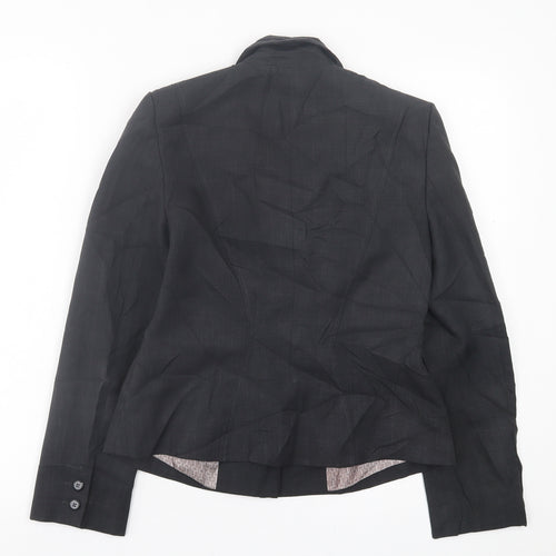 Debenhams Womens Grey Jacket Blazer Size 10 Button