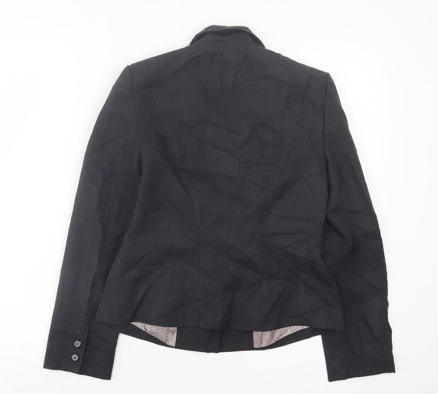 Debenhams Womens Grey Jacket Blazer Size 10 Button