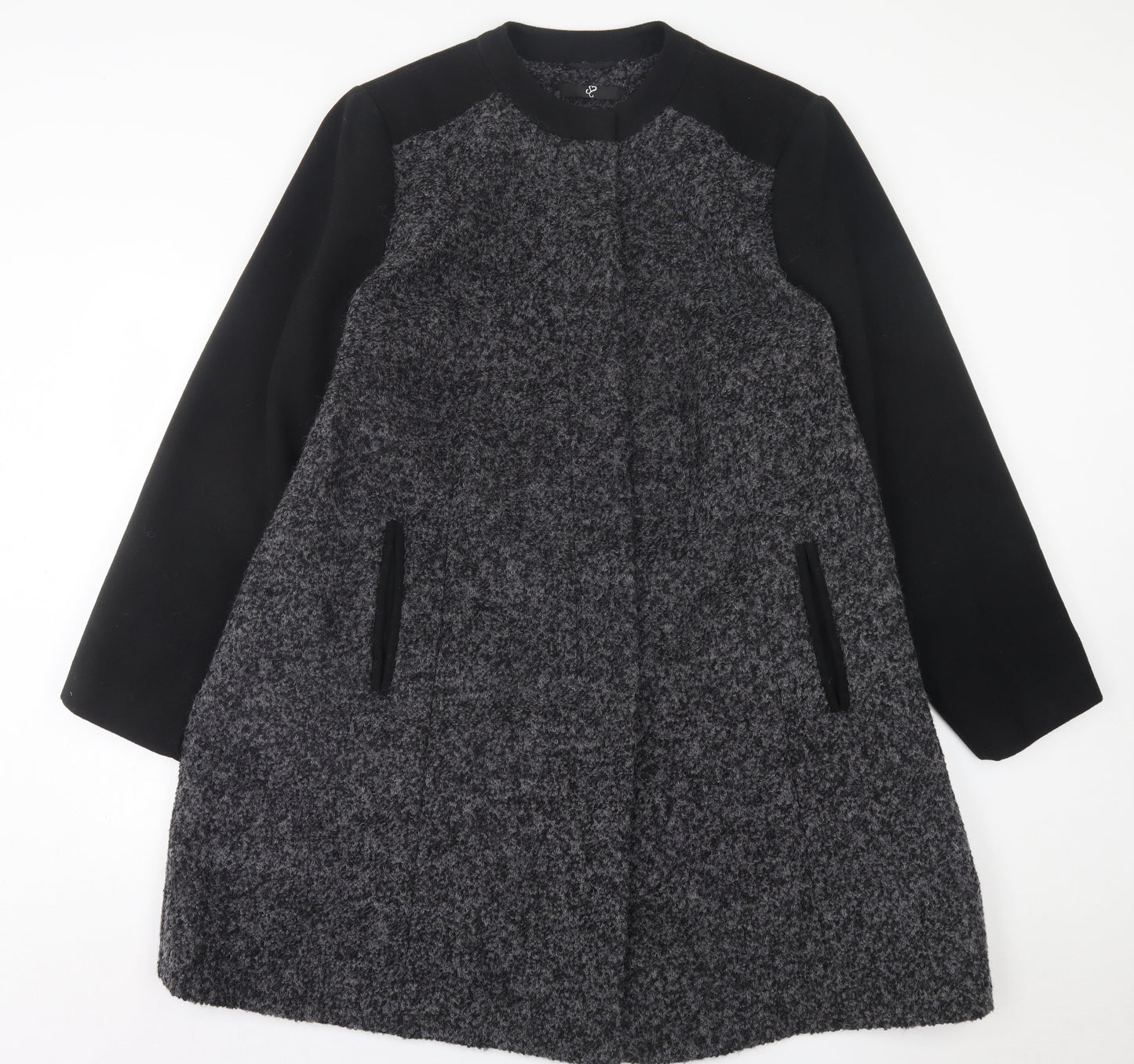 Wallis Womens Grey Jacket Coat Size 26 Zip