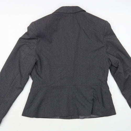 Icona Womens Grey Jacket Blazer Size 12 Button